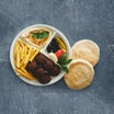 Falafel med hummus (6 stk) (V)